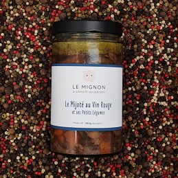 Le mijoté au vin rouge et...